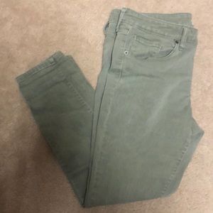 Olive green jeans